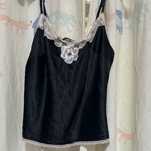 Victoria's Secret Black and White Chemise Slip M